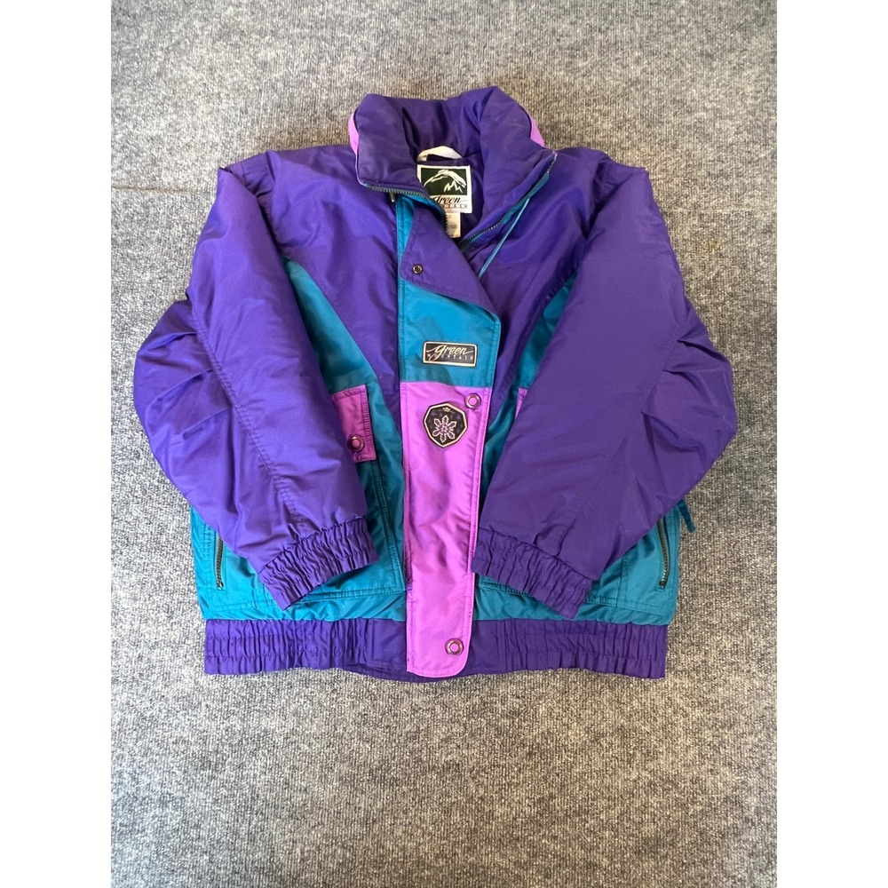 Vintage Green Mountain 90s Retro Colorblock Down Ski Jacket Large